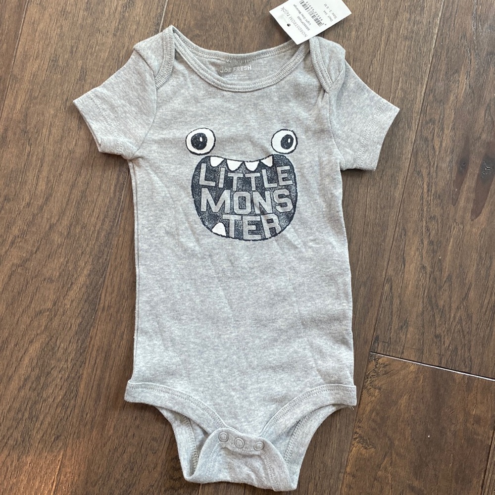 Joe Fresh Little Monster Short Sleeve Onesie